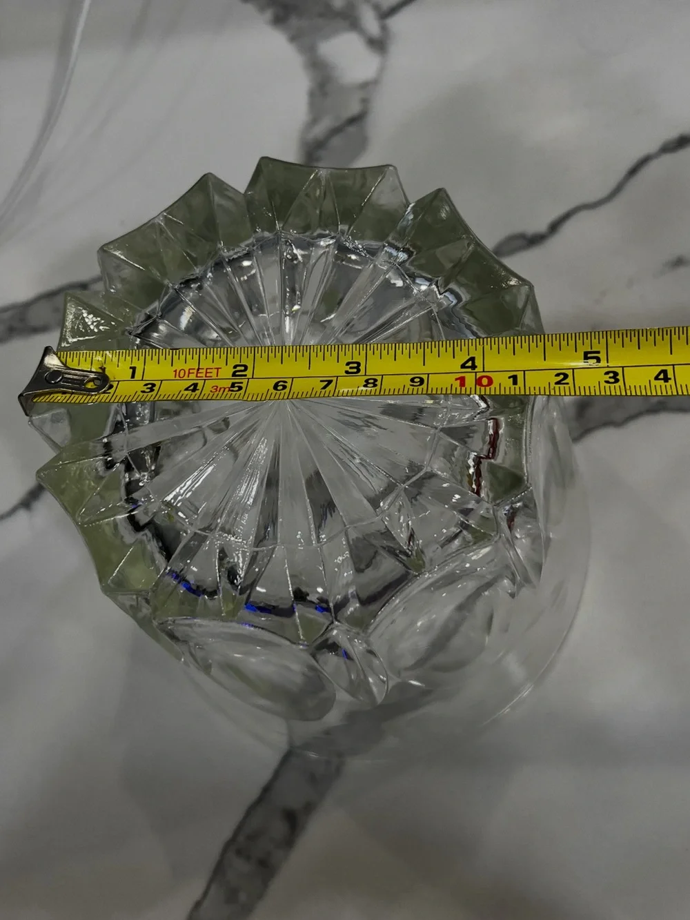 Vintage Heavy PRINCESS HOUSE 1980's Crystal Ice Bucket Heritage Etched Pattern.